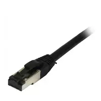 Synergy21 Patch Cable RJ45, CAT8.1 2000MHz, 1.0m, Black, S-STP (S/FTP), TPE/LSZH (SuperFlex), AWG26
