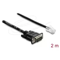 Delock Serial RS-232/422/485 Adapter Cable DB9 Male to RJ45 Male 2 m