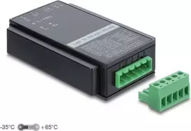 Delock Ethernet į RS-485/RS-422 keitiklis su apsauga nuo viršįtampių 63003