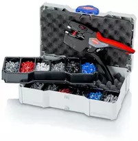 KNIPEX 97 90 27 Crimp-Set for Wire Ferrules, 13 Pieces, 0.08-10 mm², Self-Adjusting