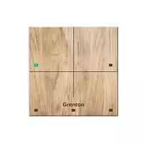Grenton Touch Panel 4 Touch Fields TF-Bus Light Wooden Front