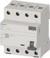 Siemens 5SV33443 SENTRON RCCB 4-Pole 40A 30mA Type A 400V