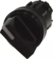 Siemens 3SU1002-2BF10-0AA0 Selektorinis jungiklis, 22 mm, apvalus, plastikinis, juodas, 2 padėtys, fiksuojamas, su apšvietimo galimybe, IP66/IP67/IP69/IP69K
