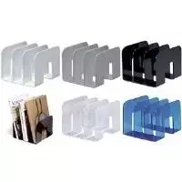 Durable Brochure Holder TREND 2, DIN A5, Landscape, Grey, Polystyrene, 1 Pocket, Tabletop, 215x165x35 mm