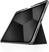 STM Dux Plus Folio iPad Pro 11 colių / iPad Air 4/5 kartos – juoda/permatoma
