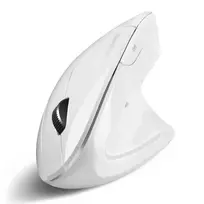 Perixx PERIMICE-813 W belaidė vertikali ergonominė pelė, optinė, 2.4GHz RF + Bluetooth, balta