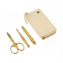 ZWILLING Manikiūro ir pedikiūro rinkinys 3 dalių su nagų žirklėmis, odiniu dėklu (97747-001-0)