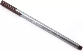 STAEDTLER triplus 334 Fineliner rašiklis - Van Dyck Brown - 0.3 mm linijos plotis - ergonomiškas trikampis korpusas - metalinis antgalis - DRY SAFE