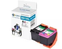 G&G 15116 Suderinamas didelės talpos rašalo kasečių rinkinys 4 vnt. (Juoda, Žydra, Purpurinė, Geltona), skirta HP OfficeJet Pro