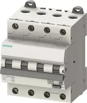 Siemens FI/LS 4P C16 6KA 5SU1346-7FP16 Type A 30mA 4TE RCBO