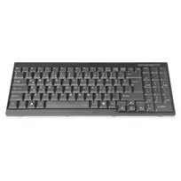 DIGITUS DS-72000TR klaviatūra, skirta TFT konsolėms, turkiškas išdėstymas, juoda, laidinė