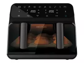 Cecotec Double Hot Air Fryer Cecofry Advance 9000 Window 2200 W 9 L Black