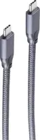 ShiverPeaks USB-C į USB-C laidas, USB 3.2 Gen 2, 4,0 m, juodas