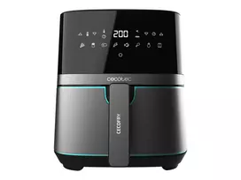 Cecotec Cecofry Full InoxBlack 5500 Pro Karšto oro gruzdintuvė, 1700 W, 5.5 L, Juoda/Nerūdijantis plienas