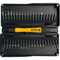 Wiha zai Hause Micro Bit Set, 42 vnt. (Juodas, su antgalių laikikliu su ESD rankena)