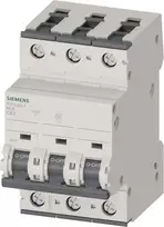 Siemens SENTRON 5SY4363-7 Miniatiūrinis grandinės pertraukiklis MCB 3 polių C 63A 10kA