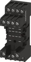 Siemens LZS PT78740 Relės lizdas 4 polių su varžtinėmis jungtimis, juodas