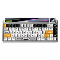 AULA Gasket AMG65 White LightFeather RGB mechaninė klaviatūra