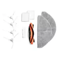 EXTRALINK Xiaomi E10 E12 Replacement Accessory Kit - Pagrindinis šepetys, šoniniai šepečiai, HEPA filtrai, šluostės, valymo įrankis