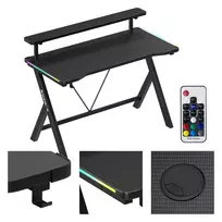HUZARO Hero 1.9 RGB Black Gaming Desk