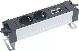 Bachmann tvirtinimo rinkinys ilginimo laidui – juodas – 2 laikikliai