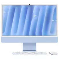 Apple iMac Z1K5 59,62 cm (23,5 inch) Standartinis stiklas M4 10 branduolių CPU / 10 branduolių GPU / 16 branduolių Neural Engine 32GB RAM 1 TB SSD Gigabit Ethernet „Magic Mouse“ skaitmeninė klaviatūra TID DE mėlyna
