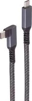 ShiverPeaks BASIC-S USB-C įkrovimo laidas, 3.2, 90°, 100W PD, tekstilinis, 1m (BS14-75014)