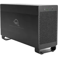 OWC Mercury Elite Pro Dual - Išorinis RAID dėklas - 2 vietos - 2.5/3.5 colio - SATA I/II/III - USB 3.1 Gen 1 ir eSATA - Aliuminis - Juoda