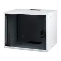 EFB Elektronik BASIC 19 colių sieninis tinklo spintos korpusas 6U, 450 mm gylis, plokščia pakuotė, balta (RAL 9010)