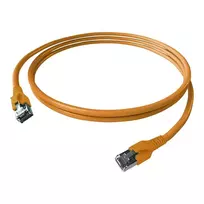 ZVK EasyLan CP1KOBOBO0010 FlexBoot Cat.6 Shielded Patch Cable Orange 1.0m
