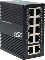 Exsys EX-62026PoE Industrial Mini Switch 10-Port Gigabit PoE+ 12-48VDC