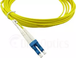 BlueOptics Cisco Compatible CAB-SMF-LC-SC-15 Duplex Singlemode Fiber Optic Patch Cable, LC/UPC to SC/UPC, 15m, Beige, OS2 G.657.A1