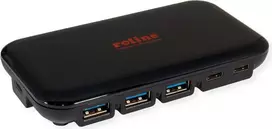 ROLINE USB 3.2 Gen 1 Hub 7-Port 4x USB-A + 3x USB-C su USB-C laidu