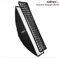Walimex Pro Essential Striplight Softbox 40x180 cm su grotelėmis, Bowens adapteriu ir transportiniu krepšiu