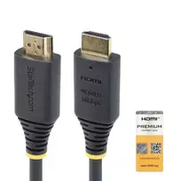 StarTech.com 1.5m (4.9ft) Premium Certified High Speed HDMI Cable, 4K60Hz, Black