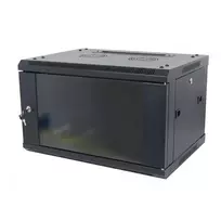 ALLNET 19 inch Sieninis Stovas 15U Vientisas 600mm Gylis Juodas Plokščios Pakuotės SMA Serija