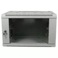 ALLNET 19 inch sieninis spintos korpusas 9U 1 dalies gylis 450mm šviesiai pilkas plokščios pakuotės SMA serija