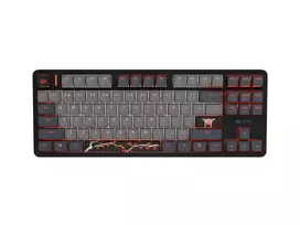 Fury Kanabo K6 Gaming Keyboard, US Layout, RGB Backlighting, Magnetic Wrist Rest, Black/Grey