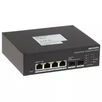 Hikvision DS-3T1506HP-EI-UPS LinkVu Smart Managed Industrial Solar PoE Switch, 6-Port, 4x PoE++ 90W, 110W Budget, Built-in UPS