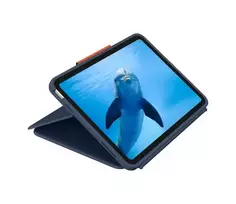Logitech Rugged Combo 4 Touch klaviatūros dėklas su jutikliniu kilimėliu, skirtas Apple iPad 10th Generation - Classic Blue - Pan Nordic QWERTY