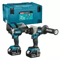 Makita 18V LXT Combo Kit DLX2544TJ (DDF492 Gręžtuvas ir DTD153 Smūginis Suktuvas) - 2x5.0Ah Akumuliatoriai, Greitas Įkroviklis, Makpac Dėklas