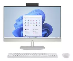 HP All-in-One 24-cr0061nf, AMD Ryzen 7 7730U, 16GB RAM, 1TB SSD, 23.8 inch Full HD IPS, Windows 11 Home, White