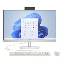 HP All-in-One 27-cr0047nf stalinis kompiuteris, AMD Ryzen 5 7520U, 16GB RAM, 512GB SSD, 27 inch Full HD IPS ekranas, Windows 11 Home, Natural Silver