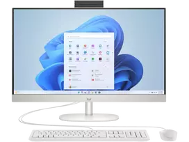 HP All-in-One 27-cr0049nf stalinis kompiuteris, AMD Ryzen 5 7520U, 16GB RAM, 512GB SSD, 27 colių Full HD IPS ekranas, Windows 11 Home, juoda