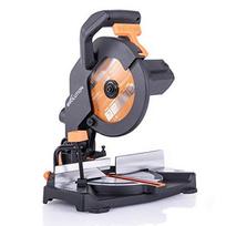 Evolution Power Tools kombinuota skersavimo pjūklas 1200 W 210 mm, R210CMS modelis, pjovimo kampai 45°, komplekte TCT diskas