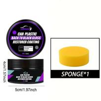 Car Plastic Restorer, Returns to Black Shine, Long-Lasting Coating, Leather Refurbishment Agent, Car Polishing and Cleaning Product