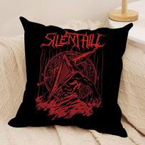 S-Silent H-Hill Anime Cushion Cover Soft Plush Fabric Double-Sided Printed Sofa Cushion Cover For All Seasons Home Decor Gift Peach skin 18*18(CM)-1Pcs