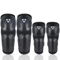 4Pcs/Set New Motorcycle Knee Pads Kid Adjustable Motocross Racing Elbow Guards Children Moto Protector Off-road MTB Knee Pads Free size juoda