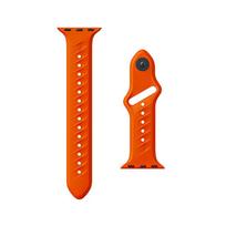 Ultra2 Smart Watch Band Unique Textured FKM Comfortable Waterproof 49mm & 46mm Sizes Distinctive Orange with Eye-catching Look AWB 002