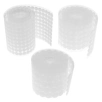 1000 Pairs Double-sided Adhesive Fastener Tape Hooks Disks White Adhesive Tape Strong Glue on Tape Fastener 10mm